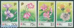 Singapore 1991 Philanippon 4v, Mint NH, Nature - Flowers & Plants - Autres & Non Classés