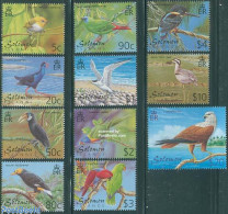 Solomon Islands 2001 Definitives, Birds 11v, Mint NH, Nature - Birds - Birds Of Prey - Parrots - Salomon (Iles 1978-...)