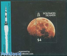 Solomon Islands 1989 Moonlanding S/s, Mint NH, Science - Transport - Astronomy - Space Exploration - Astrologie
