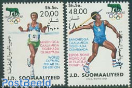 Somalia 1987 Olympihilex 2v, Mint NH, Sport - Athletics - Olympic Games - Athletics