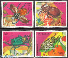 Somalia 1998 Beetles 4v, Mint NH, Nature - Insects - Somalie (1960-...)