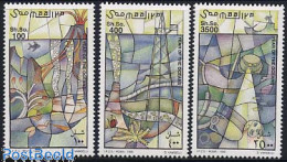 Somalia 1998 Int. Ocean Year 3v, Mint NH, History - Nature - Transport - Geology - Fish - Ships And Boats - Fishes