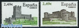 Spain 2007 Castles 2v, Mint NH, Art - Castles & Fortifications - Unused Stamps