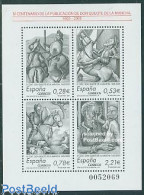 Spain 2005 Don Quijote De La Mancha 4v M/s, Mint NH, Nature - Cattle - Horses - Art - Authors - Cervantes - Unused Stamps