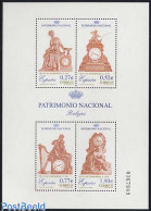 Spain 2004 Heritage, Clocks 4v M/s, Mint NH, Performance Art - Music - Art - Art & Antique Objects - Clocks - Unused Stamps