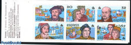 Spain 1987 Discovery Of America Booklet, Mint NH, History - Transport - Various - Explorers - Stamp Booklets - Ships A.. - Ongebruikt