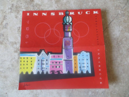 Dépliant Touristique  -- INNSBRUCK -- 1964 -- IX. OLYMPISCHE WINTWE SPIELE SPIELE TOURIST MAP Illustrateur Signé - Dépliants Turistici