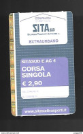 Biglietto Autobus Italia - SITA ExtraUrbano E AC 4 Da Euro 2.90 - Europa