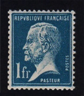 Timbre De France - PASTEUR 1f Bleu N°179 Neuf** Signé Calves - 1922-26 Pasteur
