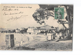 JUAN LES PINS - Le Casino Et La Plage - Très Bon état - Juan-les-Pins