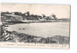 CARANTEC - Vue Prise De La Chaise Du Curé Vers La Plage - état - Carantec