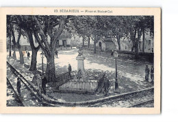 BEDARIEUX - Place Et Statue Cot - Très Bon état - Bedarieux