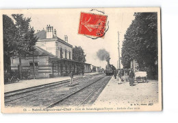 SAINT AIGNAN SUR CHER - Gare De Saint Aignan Noyers - Arrivée D'un Train - Très Bon état - Saint Aignan