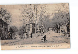 CARPENTRAS - Boulevard Du Nord Et Avenue Notre Dame De Santé - Très Bon état - Carpentras