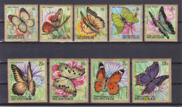BURUNDI 1968, Sc# C66-C74, CV $55, Butterflies, MH - Neufs