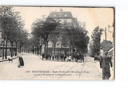 MONTROUGE - Rond Point De L'Avenue Du Parc Et De L'Avenue De La République - Très Bon état - Montrouge