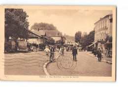 TOUCY - Rue Paul Bert - Un Jour De Marché - Très Bon état - Toucy