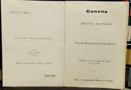 Recital De Piano , Fernando Manuel Da Silva Barreiros - Programmi