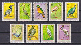 BURUNDI 1979, Sc# 548-556, CV$27, Birds, MNH - Neufs