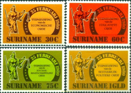 364879 MNH SURINAM 1981 PRIMER ANIVERSARIO DE LA REVOLUCION - Surinam