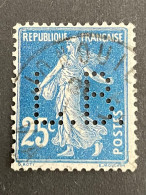 FRANCE L N° 140 Semeuse L.B. 23 Indice 3 Perforé Perforés Perfins Perfin ! - Autres & Non Classés
