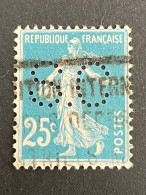 FRANCE S N° 140 Semeuse S.C 33 Indice 3 Perforé Perforés Perfins Perfin ! Superbe - Autres & Non Classés