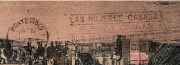1907 Belgium Postcard Charleroi To Uruguay Social Slogan Married Women Savings Open Class - Uruguay