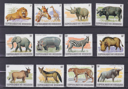 BURUNDI 1983, Sc# 589-600, CV $187, Part Set, Animals, MLH - Neufs
