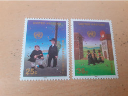 Delcampe - TIMBRES  NATIONS  UNIES  ( New-York  )  ANNEE  1990    N  576  /  577  COTE  3,20  EUROS  NEUFS** - Neufs