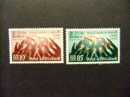 40 CEYLAN CEYLON ( Sri Lanka ) 1958 ONU / YVERT 329 / 330 MNH - Sri Lanka (Ceylan) (1948-...)