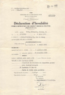 Ministère De La Reconstruction 1940 - Service Des Victimes Civiles - Documenten