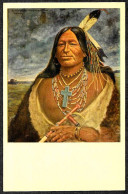 CPA INDIENS D'Amérique Du Nord - SPOTTED TAIL By H. H. Cross - SIOUX CHIEF * Indian America - Native Americans