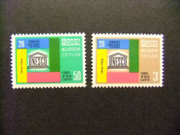 40 CEYLAN CEYLON ( Sri Lanka )1966 / UNESCO / YVERT 368 / 369 MNH - Sri Lanka (Ceylan) (1948-...)