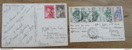 VIETNAM, Lot De Deux Cartes Postales Annees 1956 Et 1957  ............... Boite2 ..... 276 - Viêt-Nam