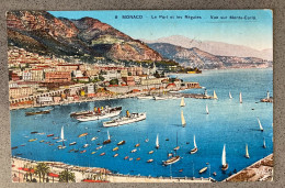 Monaco Le Port Et Les Regates Carte Postale Postcard - Hafen