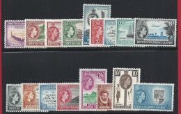 1956-63 BRITISH SOLOMON, SG 82/96 17 Valori MLH* - Other & Unclassified