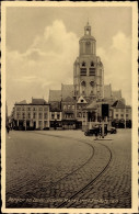 CPA Bergen Op Zoom Nordbrabant Niederlande, Groote Markt Met Stadstoren - Sonstige & Ohne Zuordnung