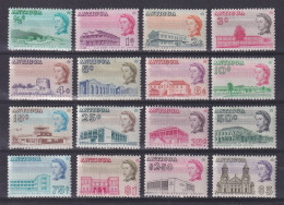 ANTIGUA 1966, SG# 180-195, CV £55, Perf 11½×11, Architecture, Used/MH - 1858-1960 Colonia Britannica