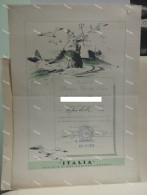 Diploma Umoristica Nave Ship Crociera? A. USODIMARE Societa Di Navigazione Genova Italia Agosto 1951 - Diploma & School Reports