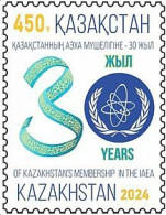 Kazakhstan 2024 . Membership In The IAEA - 30 Years. 1v. - Kazakhstan