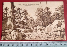 TURCO - ITALIAN  WAR  - 1911 " DAMAGE CAUSED BY NAVAL BOMBARDMENT  IN SCIARA - SCIAT  OF TRIPOLI _ NEW OLD POSTCARD - Andere Kriege