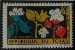 TCHAD 1964 - FLOR DE ALGODON - YVERT Nº 99** - Textile