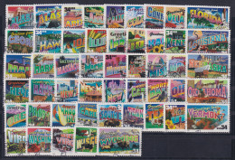 USA 2002 Grußmarken Aus Allen Bundesstaaten Mi.-Nr. 3657-3706 Satz 50 Werte O - Andere & Zonder Classificatie