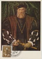 Carte-Maximum ALLEMAGNE RDA N° Yvert 304 (Hans HOLBEIN) Obl Sp Ill 1er Jour Berlin - Maximumkarten (MC)