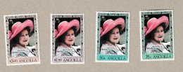 Anguilla 1980 - Yvert N°361 à 364 - Reine-mère Elisabeth -  Sans Charnière - MNH - Anguilla (1968-...)
