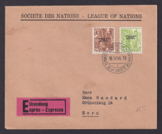 SWITZERLAND 1947, Express Cover International Labor Bureau To Bern - Brieven En Documenten