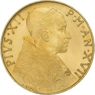 Vatican, Pivs XII, 100 Lire, 1955, Rome, Or, FDC - Vaticano