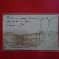 CARTE PHOTO CADIX CONSTRUCTION D UN PONT - Cádiz