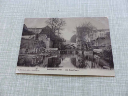 C-5527 , CPA , Solliès-Pont, Les Deux Ponts - Sollies Pont