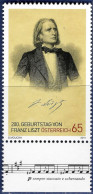 Austria 2010 Franz Liszt 1 Value MNH Music, Composer - Musique